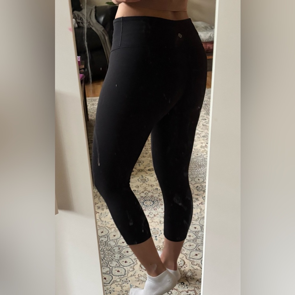 Black Cropped Lululemon Leggings